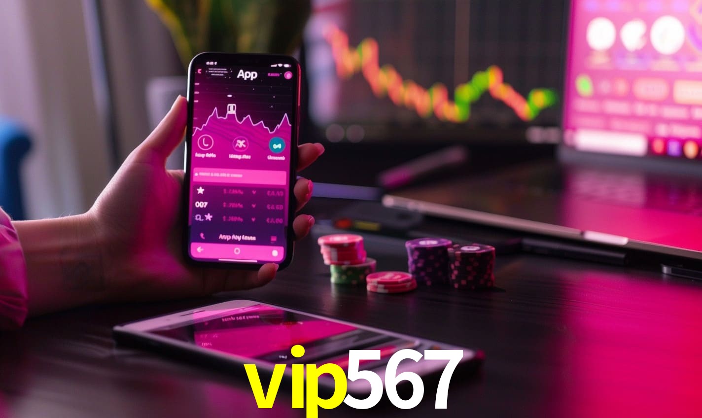 Comparação APP mobile vs versão web da vip567